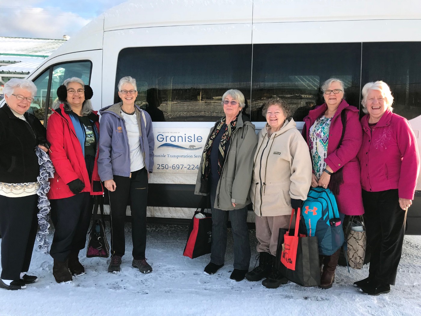 Choose to Move participants learn to use the community bus to access recreation options in a larger community.