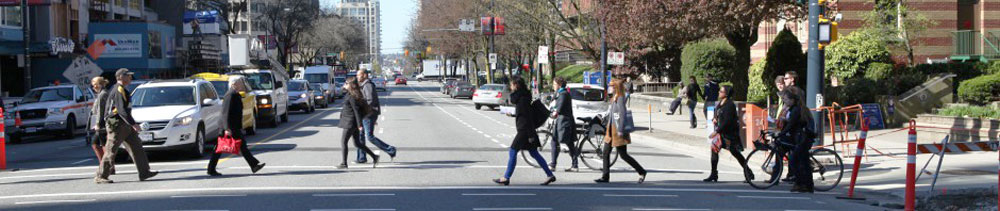 people crossing the street