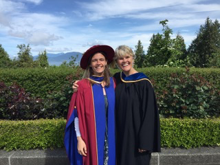 Professor Heather McKay with her trainee and mentee, (now) Dr. Anna Chudyk